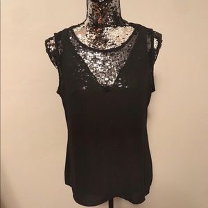 Black mesh tank